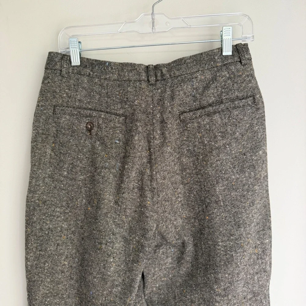 J. CREW Oarsman Vintage Donegal Tweed Wool Cashmere Pants 30X30 Flat Front